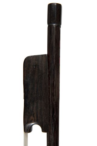 A Very Fine Ebony-Mounted Double-Bass or Bass Viola da Gamba Bow, England...