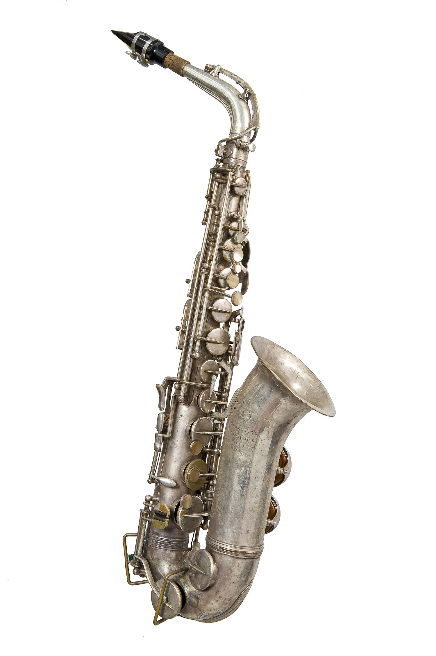 Lot 236 A Silver Alto Saxophone by Couesnon & Cie., Paris 12th