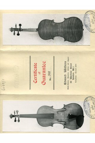 Violin by G B Morassi, Cremona 1972