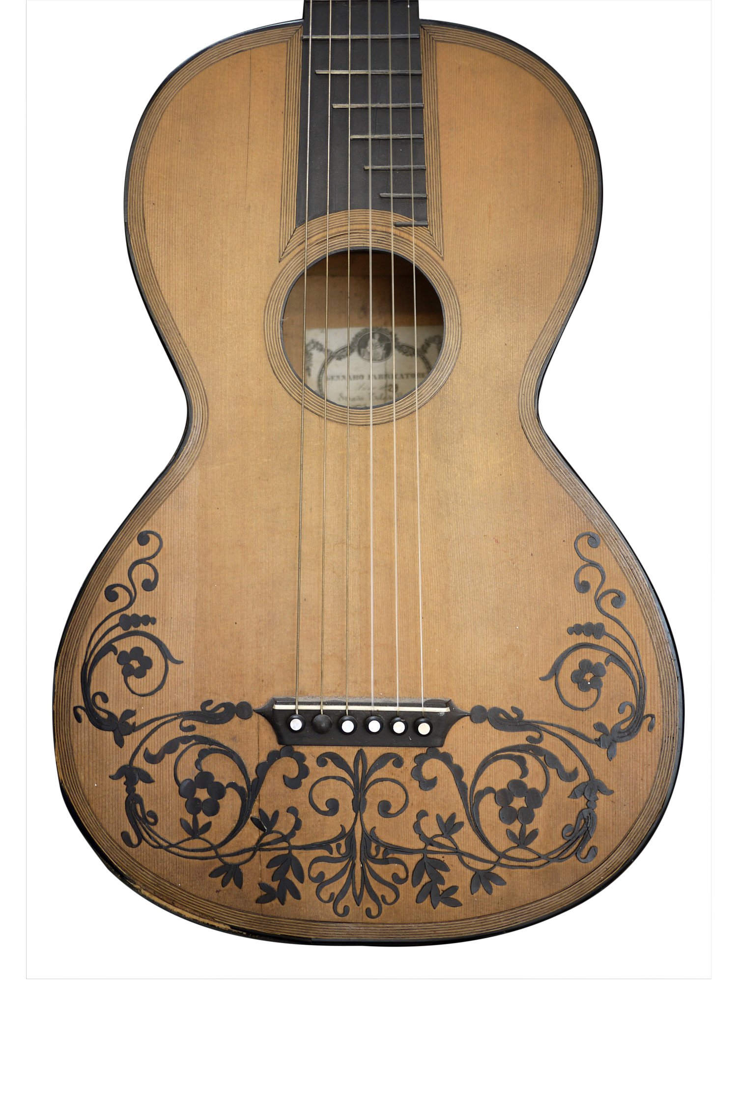 Lot 174A A Good Italian Guitar by Gennaro Fabricatore, Naples, 1829