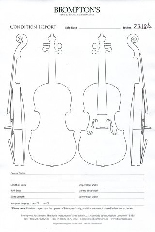 Violin by Giuseppe Pedrazzini, Milan 1921
