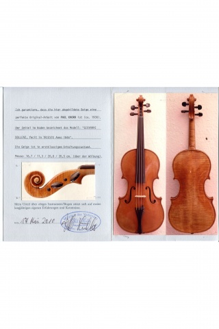 Violin by Paul Knorr, Berlin circa 1910