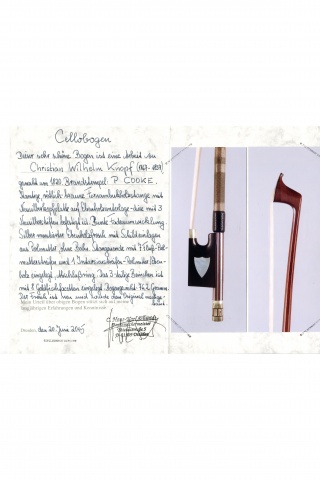 Cello Bow by Christian Wilhelm Knopf