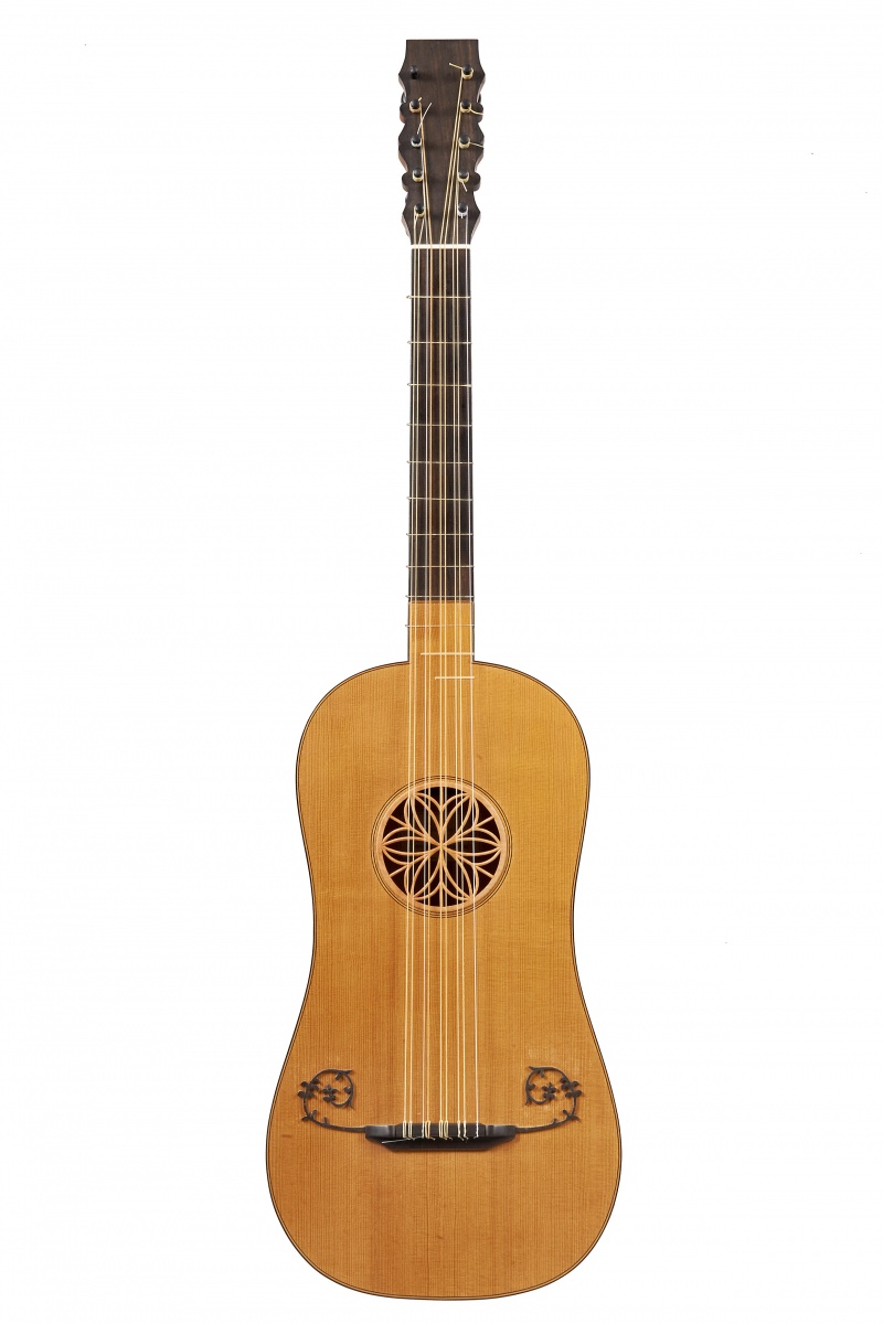 Lot 509 A Five Course Baroque Guitar, London 1983, in the style of