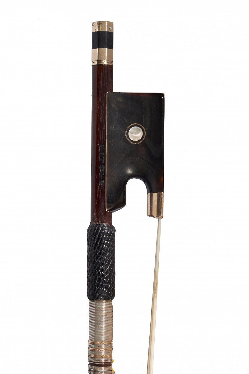 Lot 114 A Gold and TortoiseshellMounted Violin Bow, attributed to